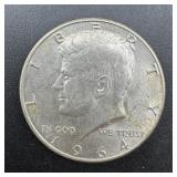 1964-d Kennedy Silver Half Dollar ï¿½ 90% Silver.