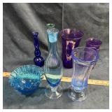 Blue & Purple Glassware Assortment