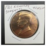1961 John F. Kennedy Copper Inaugural Medal
