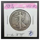 1927-s Walking Liberty Silver Half Dollar ï¿½ 90% Si