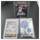 (3) Anthony Edwards Rookie Basketball Cards.