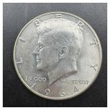 1964-d Kennedy Silver Half Dollar ï¿½ 90% Silver.