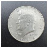 1964-d Kennedy Silver Half Dollar ï¿½ 90% Silver.