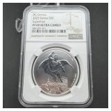 2023 Samoa Dc Comics $5 Superman Pf69 Ultra Cameo