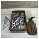Assorted Combination Wrenches Lot, Square & More