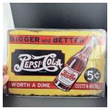 Pepsi Vintage Style 8x12 Metal Tin Sign.