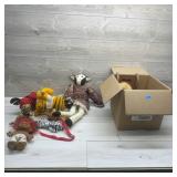 Assortment of Stuffed Collectible Animals and Doll