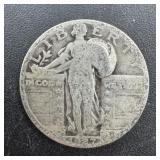 1927 Standing Liberty Silver Quarter ï¿½ 90% Silver