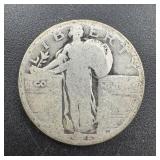 1925 Standing Liberty Silver Quarter ï¿½ 90% Silver