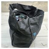 Tote of Yarn ï¿½ Tote filled with yarn.