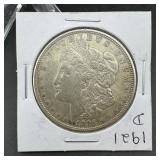 1921-d Morgan Silver Dollar