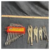 SAE Wrench Set & Locking Pliers