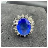 Vintage Avon Sapphire Ring - As shown.