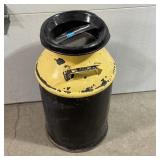 10-Gallon Metal Milk Can with Lid ï¿½ Metal milk can