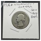 1936-d Washington Silver Quarter ï¿½ Semi-key Date