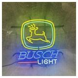 John Deere / Bush Light Real Glass Neon Sign ï¿½ 17