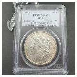 1884-cc Pcgs Ms65 Gsa Hoard Morgan Silver Dollar