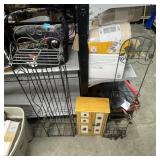 Three-Piece Metal Decor and Stand - Approx 11 x 65