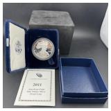 2011-w Proof American Silver Eagle (mintage 947,35