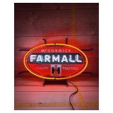 Farmall Tractor Real Glass Neon Sign ï¿½ 20 X 12 ï¿½ T