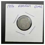 1916 Barber Silver Dime