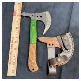 New LMK handmade Damascus steel hatchet/tomahawk w