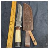 New LMK handmade Damascus steel Bowie knife with 6