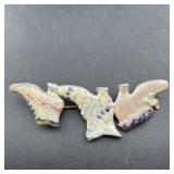 Vintage Enamel Boots Brooch - As shown.