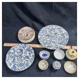Blue & White Plates + Small Dish Assortment