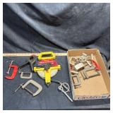 Clamps & Tape Measure Lot