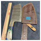 Hard Steel Cleaver with Sheath
