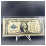 1928-b $1 Silver Certificate "funny Back"; Georg