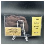 1861 Confederate States Of America $20 Note; C.s.a