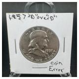 1957 Franklin Half Dollar ï¿½ U.s. Silver Half