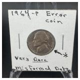 1964 Jefferson Nickel ï¿½ Error Coin Described On
