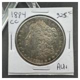 1884 Carson City (CC) Morgan Silver Dollar ï¿½ AU+ C