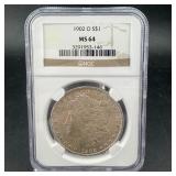 1902?o Morgan Silver Dollar ï¿½ Ngc Ms64. New Orlean