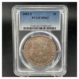 1882?s Morgan Silver Dollar ï¿½ Pcgs Ms63. San Franc