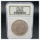 1887 Morgan Silver Dollar ï¿½ Ngc Ms64. Choice Mint