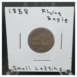 1858 Flying Eagle Cent ï¿½ Small Letters Variety Of