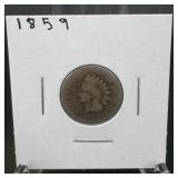 1859 Indian Head Cent ï¿½ First Year Of The Indian