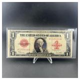 1923 $1 United States Note Red Seal; Large Size Le