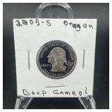 2005-s Oregon State Quarter ï¿½ Proof Deep Cameo