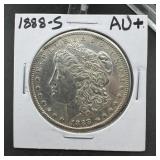 1888-S Morgan Silver Dollar AU+ ï¿½ Morgan Silver