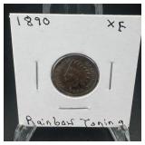 1890 Indian Head Cent ï¿½ Xf. Attractive Example Wit