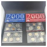 2000 United States Mint Uncirculated Coin Set; Ori