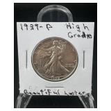 1939 Walking Liberty Silver Half Dollar ï¿½ Strong D