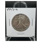 1943-d Walking Liberty Silver Half Dollar - Denver