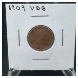 1909 Vdb Lincoln Wheat Cent ï¿½ Key First?year Issue