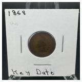 1858 Flying Eagle Cent ï¿½ Chevron Medal Damage Note